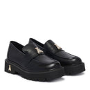 Mocassini Platform PATRIZIA PEPE Girl linea Fly Cult Strass in Pelle Nera