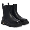 Stivaletti Beatles PATRIZIA PEPE Girl linea Fly Cult Strass in Pelle Nera