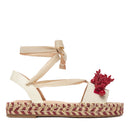 Sandali Donna LIU JO Paros 02 in Cavas Beige e Rosso Corallo