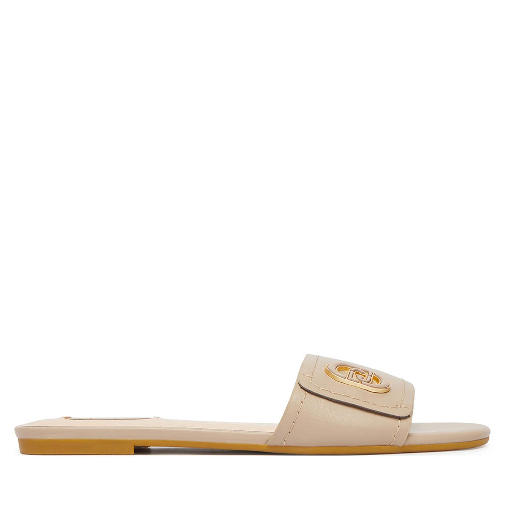 Ciabatte Donna Flat LIU JO Sandy 03 in Pelle Beige
