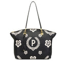 Shopping Bag POLLINI linea Day Si! Heritage Nero e Bianco