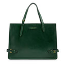Shopping Bag Donna THE BRIDGE linea Monica in Pelle Verde Pino