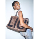 Tote Bag Donna LIU JO in Tessuto stampa Animalier