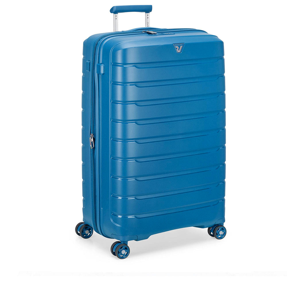 Trolley Rigido Grande Espandibile 4 Ruote RONCATO Linea B-Flying Blu Denim