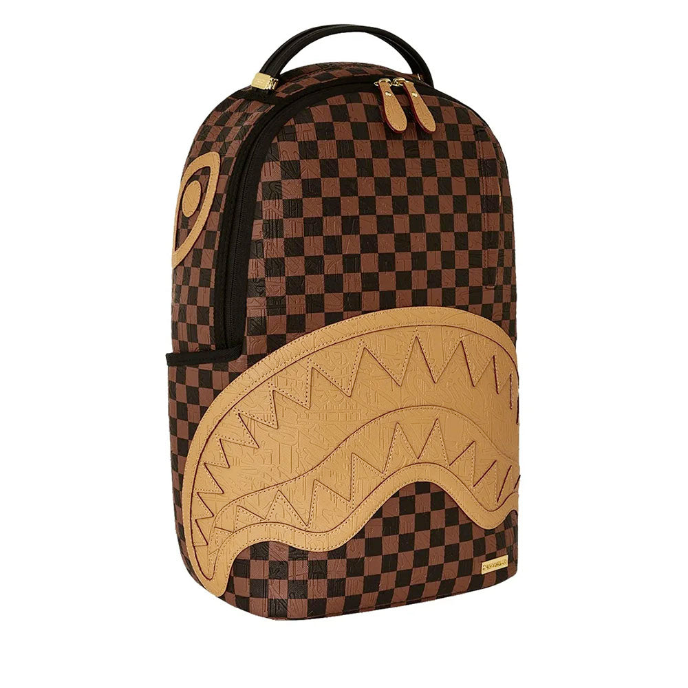 Zaino Unisex SPRAYGROUND stampa Embossed Check Brown