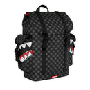 Zaino Unisex SPRAYGROUND stampa Sharks in Paris WTF Bubbly Black Check Monte Carlo