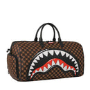 Borsone Weekend SPRAYGROUND stampa Sharks in Paris WTF Bubble Brown Check