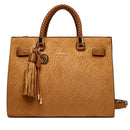 Borsa Donna a Mano Media LIU JO Marrone con Logo Monogram All Over