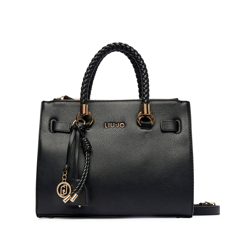 Borsa Donna a Mano Small LIU JO in Ecopelle Bottalata Nera