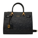 Borsa Donna a Mano Media LIU JO in Ecopelle Nera con Logo in Rilievo All Over