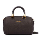 Bauletto Donna a Mano Small LIU JO in Ecopelle Marrone Scuro con Logo Embossed