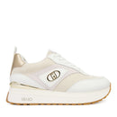Sneakers Platform Donna LIU JO Maxi Wonder 97 Bis in Pelle e Canvas Bianco