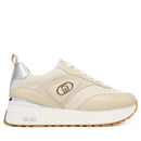 Sneakers Platform Donna LIU JO Maxi Wonder 97 Bis in Pelle e Canvas Beige
