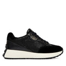 Sneakers Donna LIU JO Lolo 20 in Mesh Suede e Paillettes Nero