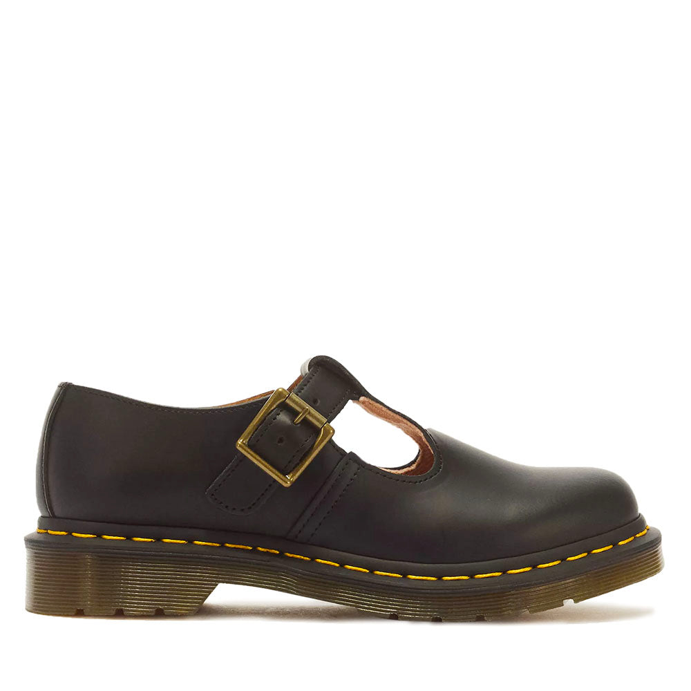 Scarpe Donna DR. MARTENS linea Polley in Pelle Smooth Nera