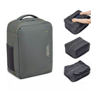 Zaino da Viaggio Underseat con Sacca Sottovuoto RONCATO linea Wanderline in Tessuto Gommato Verde Militare