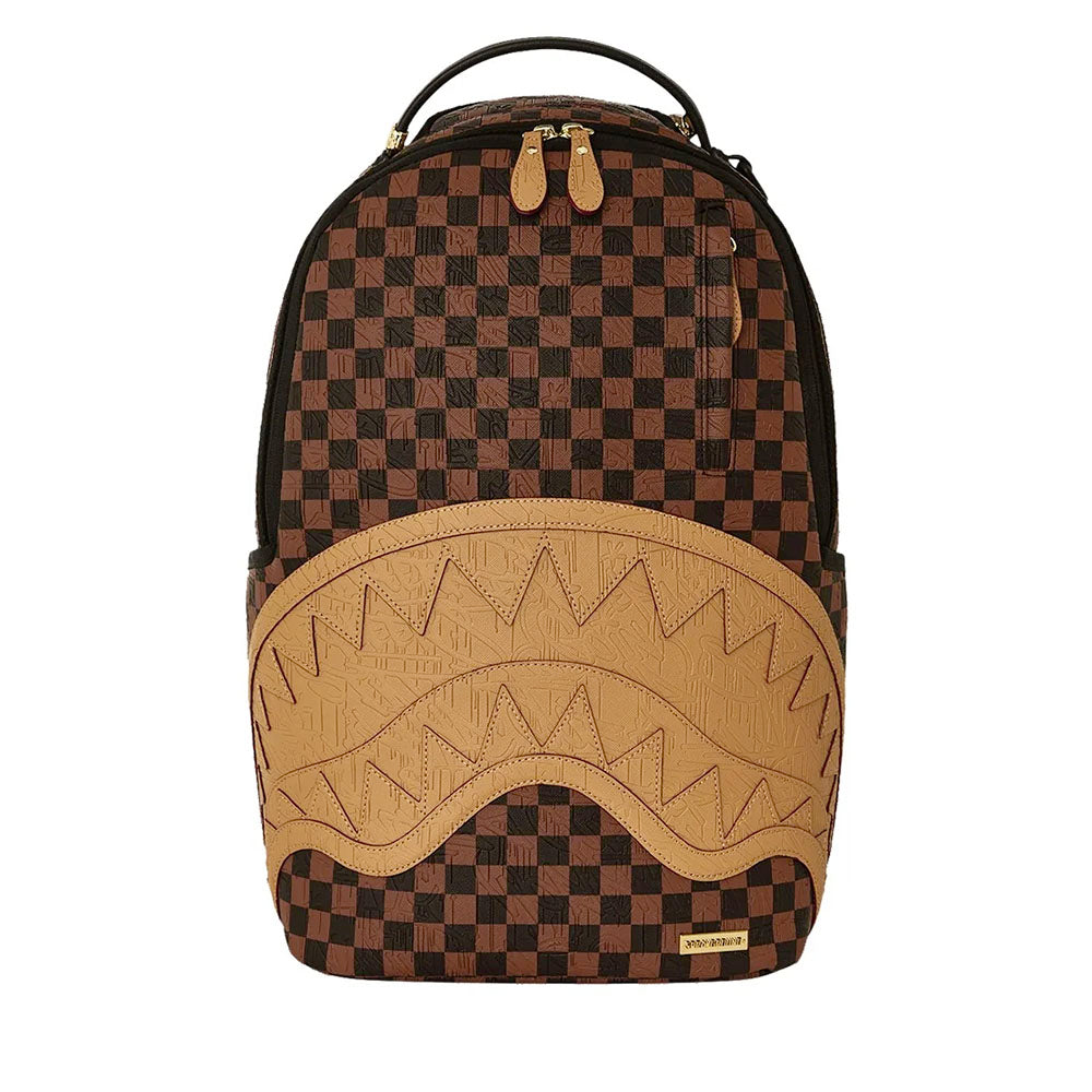 Zaino Unisex SPRAYGROUND stampa Embossed Check Brown