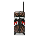 Trolley Cabina Rigido 4 Ruote SPRAYGROUND stampa Sharks in Paris WTF Bubble Brown Check