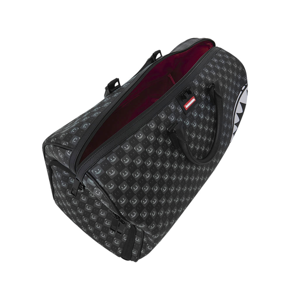 Borsone Weekend SPRAYGROUND stampa Sharks in Paris WTF Bubbly Black Check