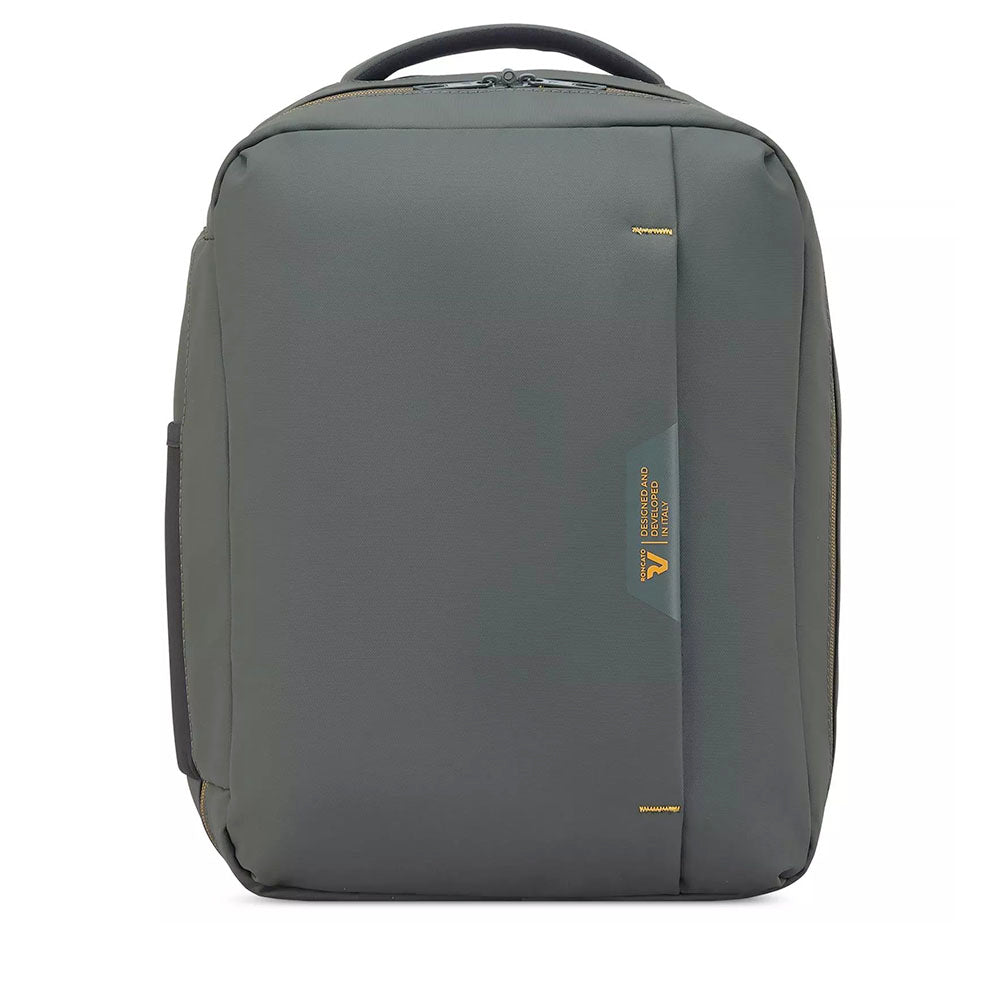 Zaino da Viaggio Underseat con Sacca Sottovuoto RONCATO linea Wanderline in Tessuto Gommato Verde Militare