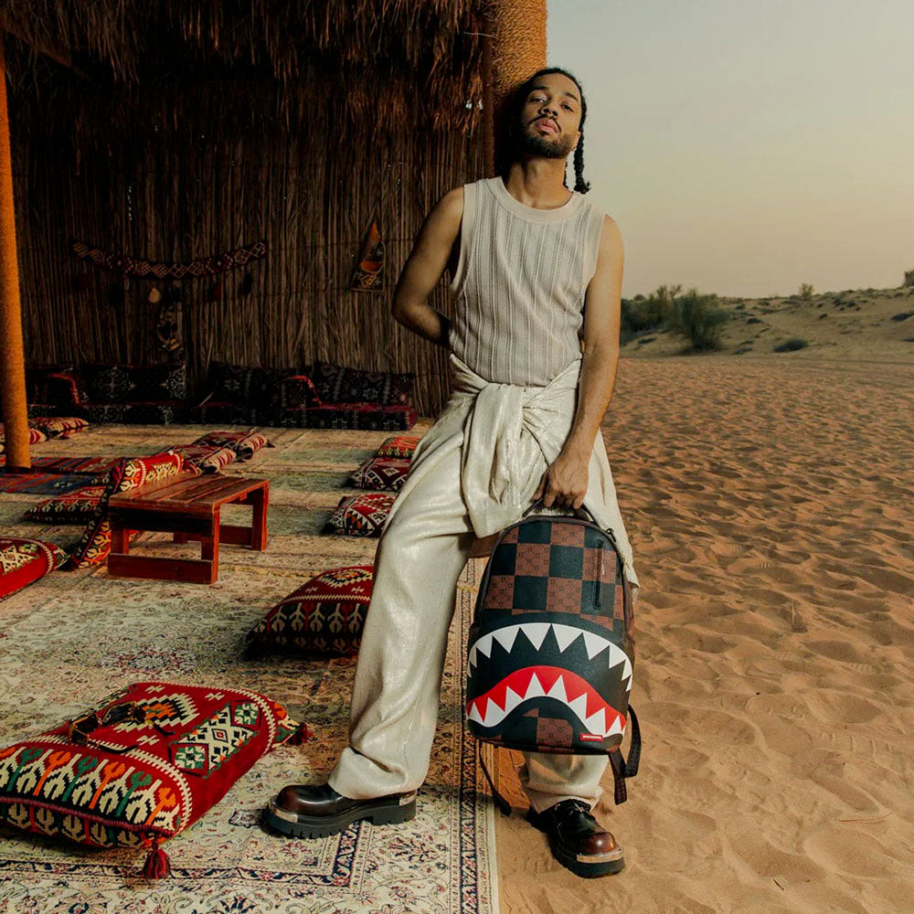 Zaino Unisex SPRAYGROUND stampa Enlarged Checks Paris