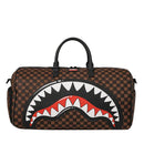 Borsone Weekend SPRAYGROUND stampa Sharks in Paris WTF Bubble Brown Check