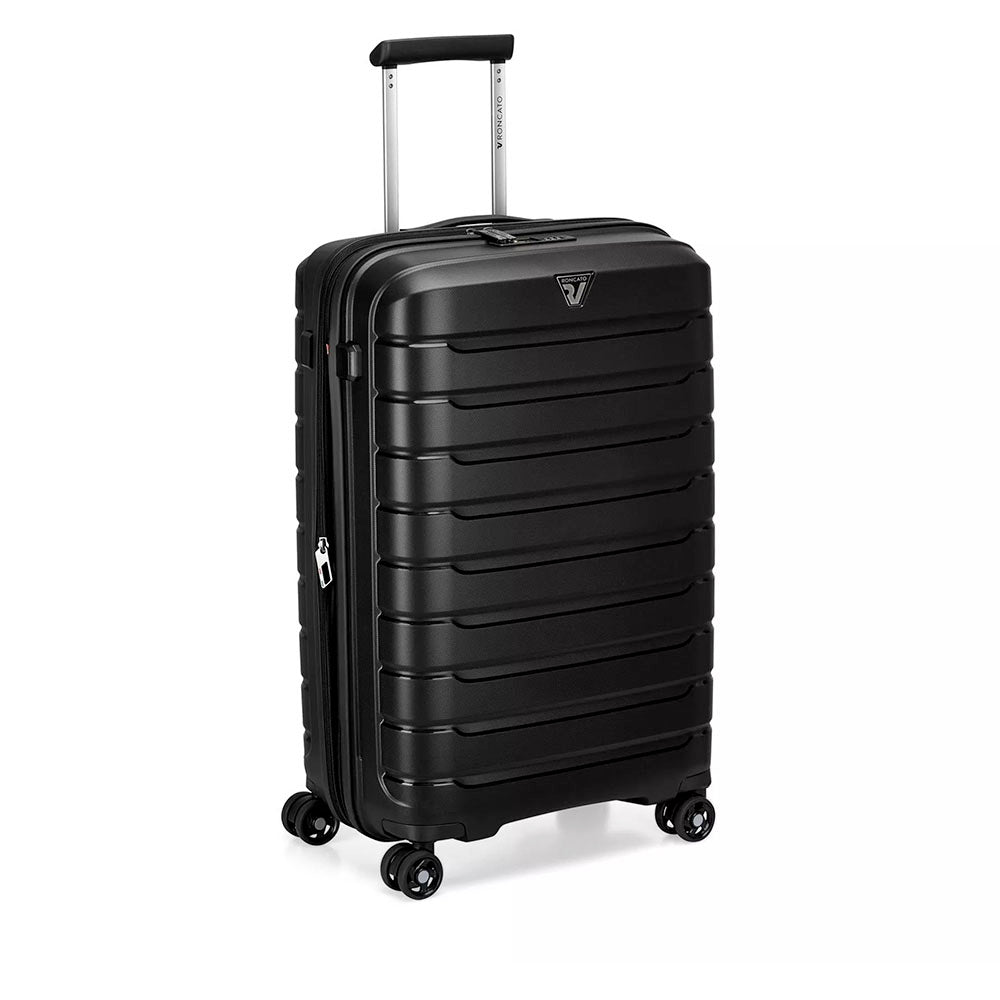 Trolley Rigido Medio Espandibile 4 Ruote RONCATO Linea B-Flying colore Nero