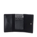 THE BRIDGE Giacomo Line Herren-Schlüsselanhänger mit Knopf aus schwarzem Leder