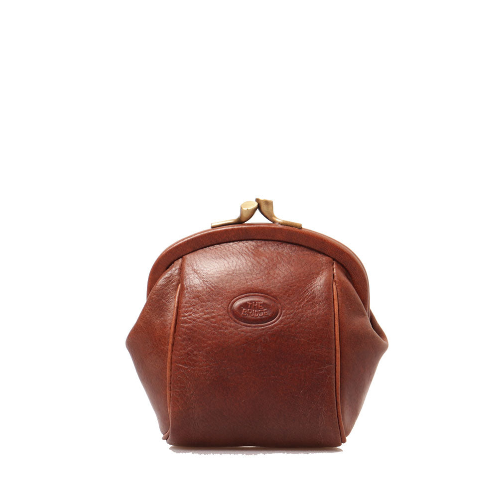 Portamonete Donna THE BRIDGE linea Story in Pelle Marrone