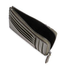 Portafoglio Uomo Portacarte con Zip THE BRIDGE linea Giacomo in Pelle Verde Timo