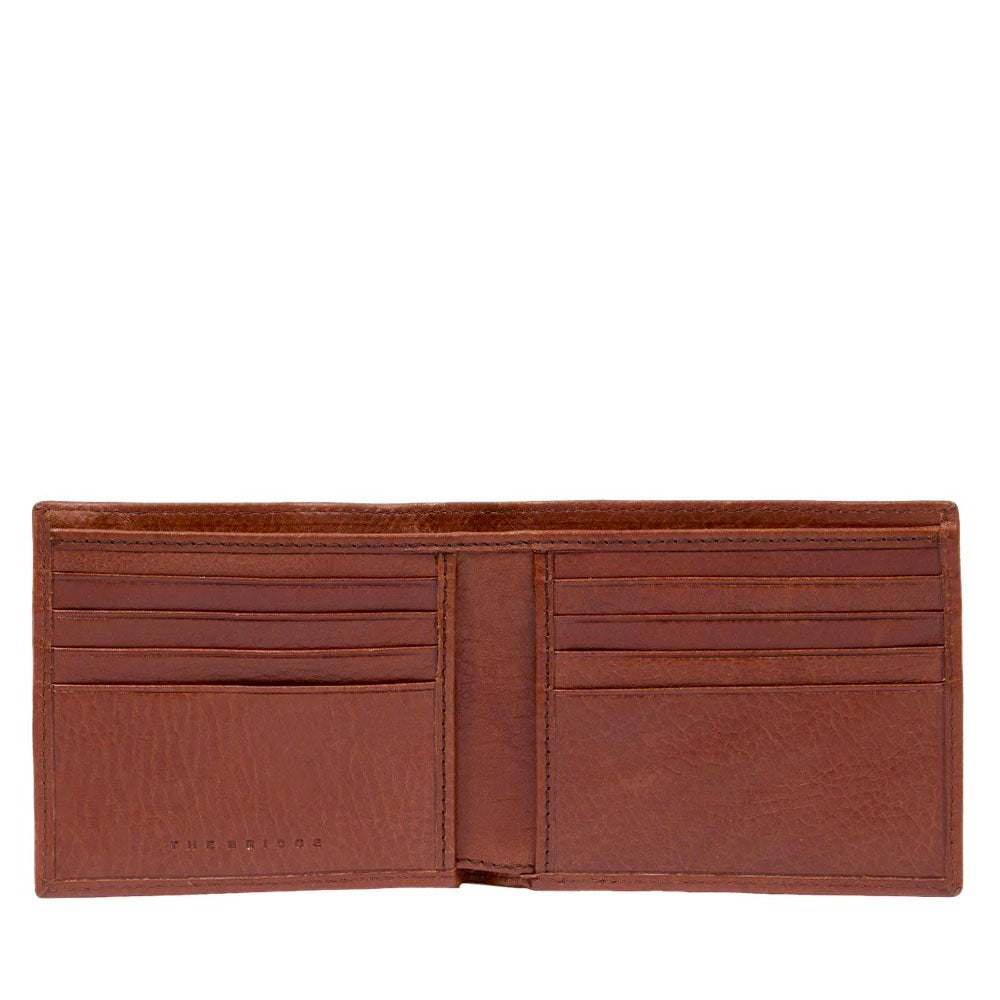 Portafoglio Uomo Portacarte THE BRIDGE linea Ettore in Pelle Marrone