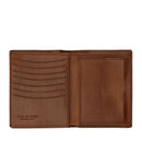 Portafoglio Uomo Verticale con Pattina e Portamonete THE BRIDGE In Pelle Marrone linea Story 01440101
