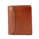 Portafoglio Uomo Verticale con Pattina e Portamonete THE BRIDGE linea Filippo in Pelle Marrone