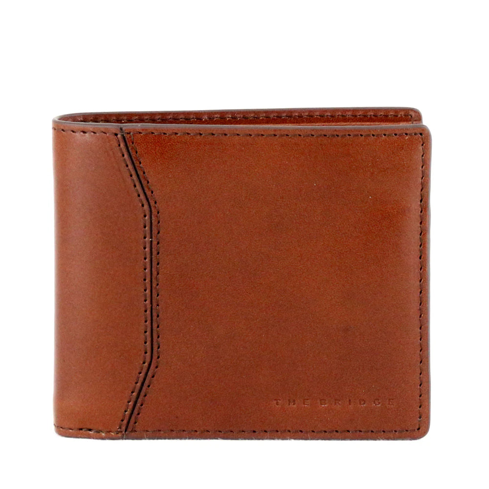 Portafoglio Uomo con Portamonete THE BRIDGE linea Filippo in Pelle Marrone