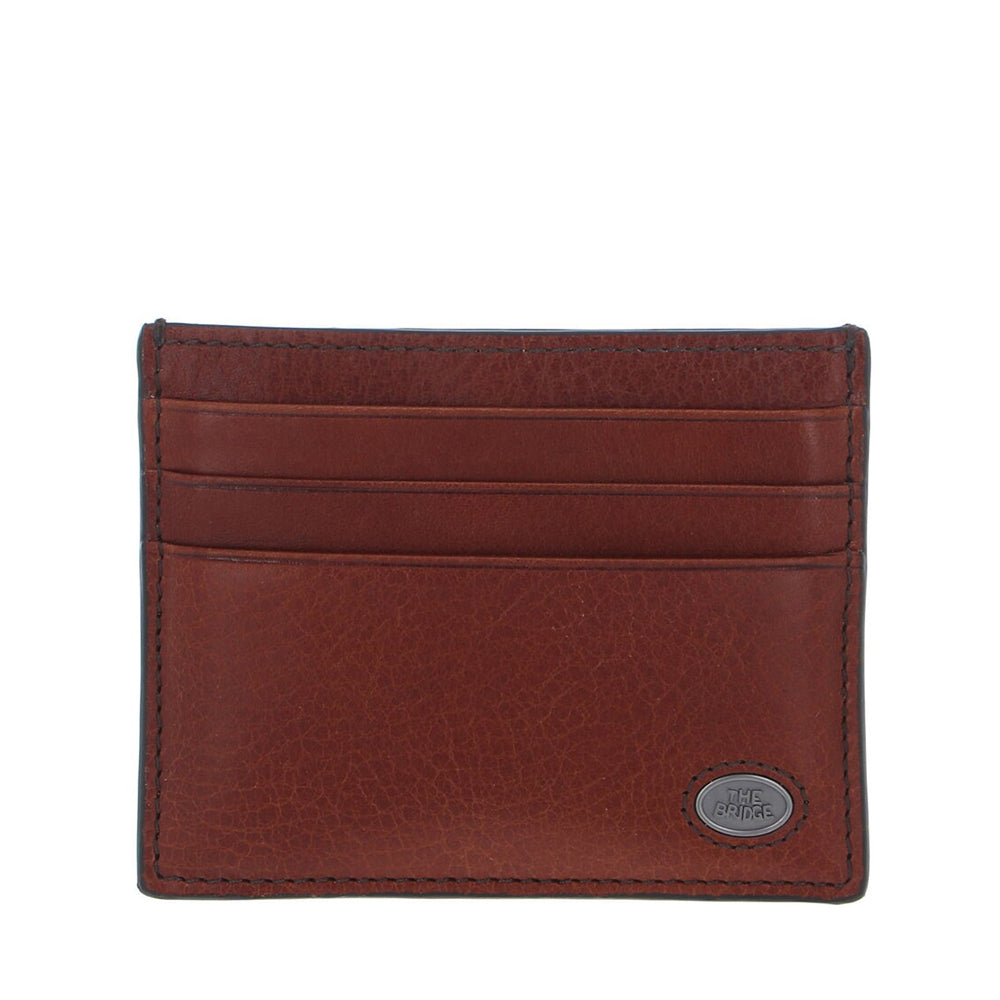 Portatessere Uomo THE BRIDGE linea Fabio in Pelle Marrone