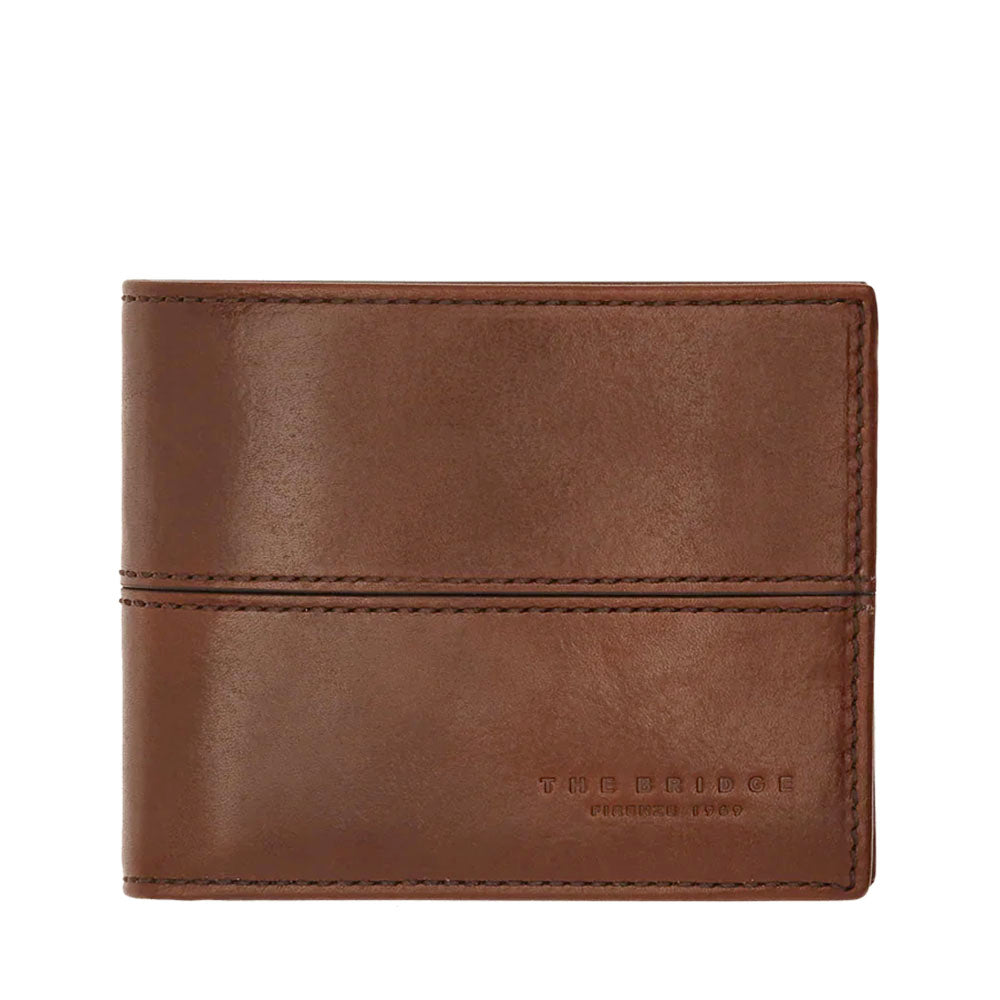 Portafoglio Uomo Portacarte THE BRIDGE linea Vespucci in Pelle Marrone