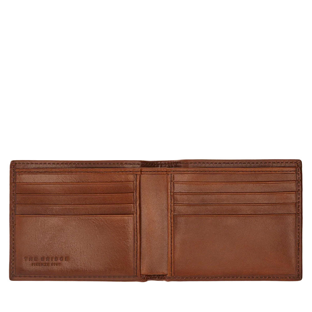 Portafoglio Uomo Portacarte THE BRIDGE linea Vespucci in Pelle Marrone