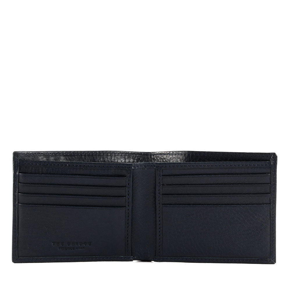 Portafoglio Uomo Portacarte THE BRIDGE linea Fabio in Pelle Blu Navy