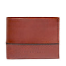 Herrenbrieftasche mit Geldbörse THE BRIDGE Damiano-Linie aus braunem Leder