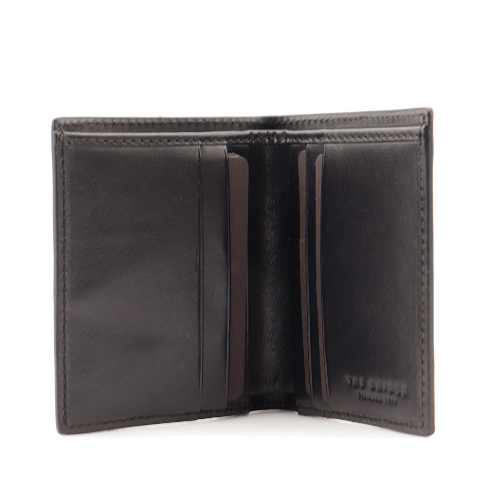 Porta Carte Uomo Verticale THE BRIDGE linea Biagio in Pelle Nera
