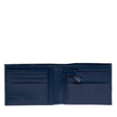 Herrenbrieftasche mit Geldbörse THE BRIDGE Damiano-Linie aus blauem Leder