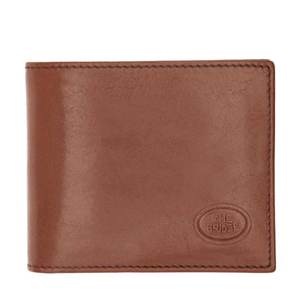 Portafoglio Uomo Portacarte THE BRIDGE In Pelle Marrone linea Story 01481001