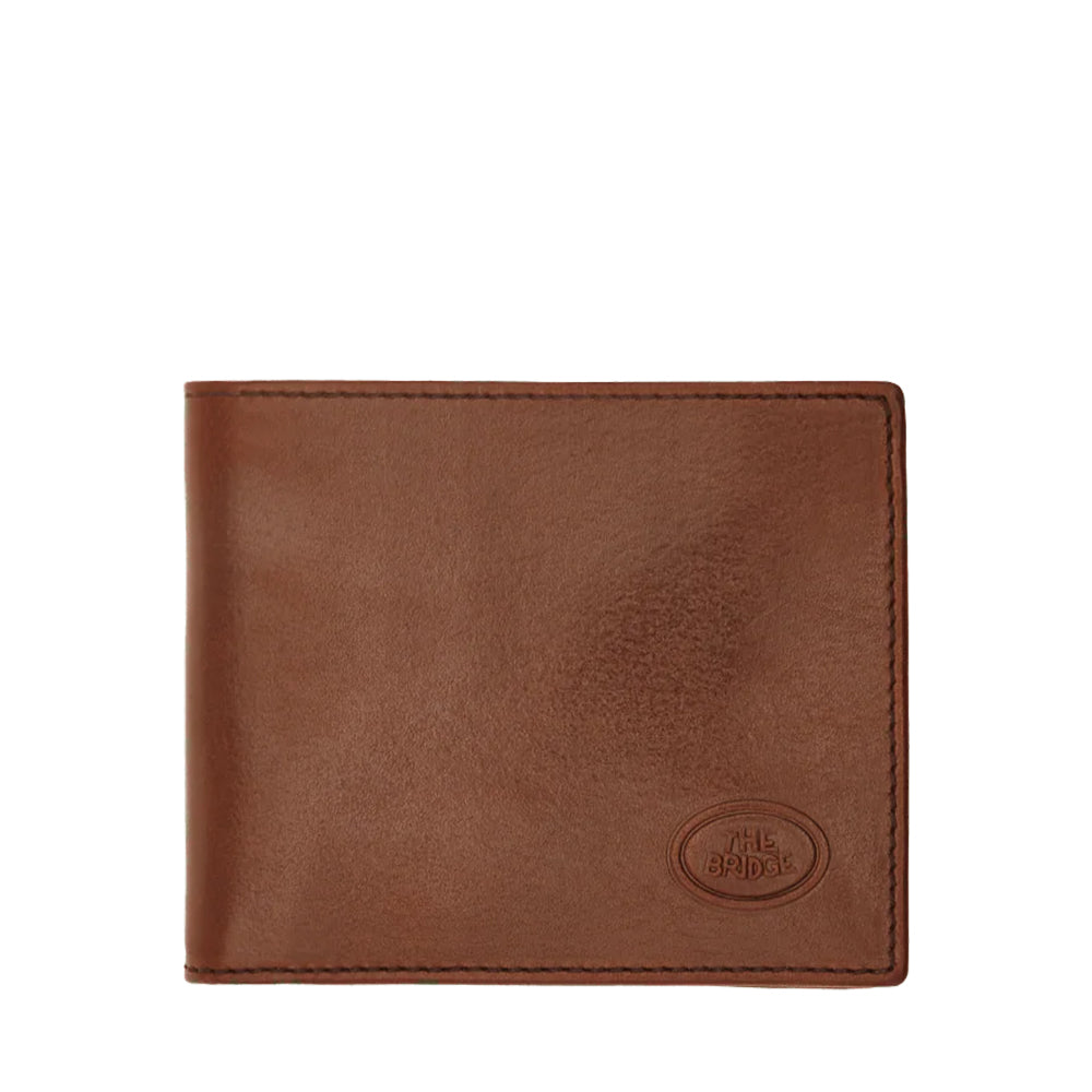 Portafoglio Uomo con Portamonete THE BRIDGE In Pelle Marrone linea Story 01486001