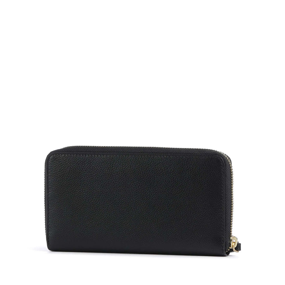 Portafoglio Donna Zip Around THE BRIDGE linea Elisabetta in Pelle Nera