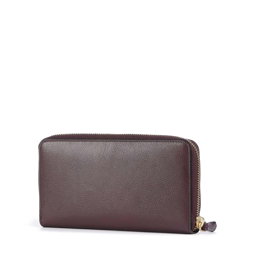 Portafoglio Donna Zip Around THE BRIDGE linea Elisabetta in Pelle Viola