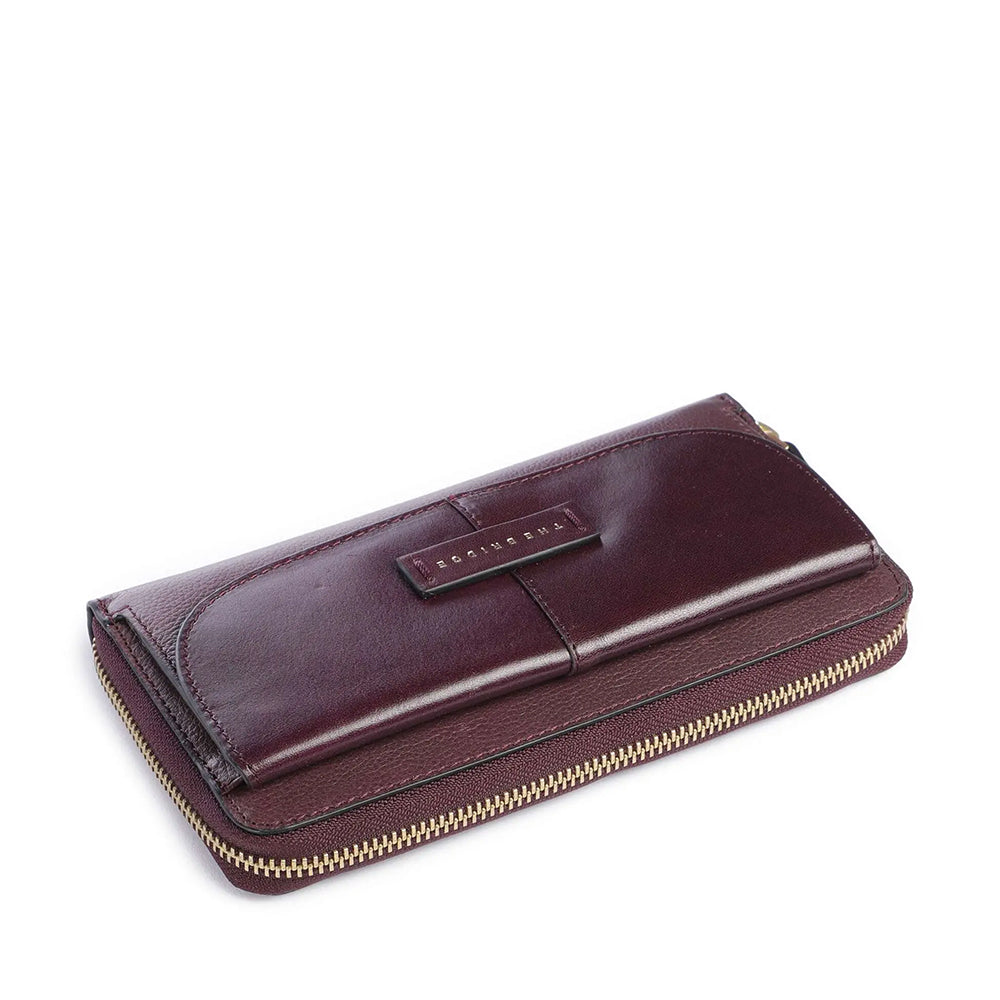 Portafoglio Donna Zip Around THE BRIDGE linea Elisabetta in Pelle Viola