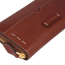 Portafoglio Donna Zip Around THE BRIDGE linea Gemma in Pelle Marrone