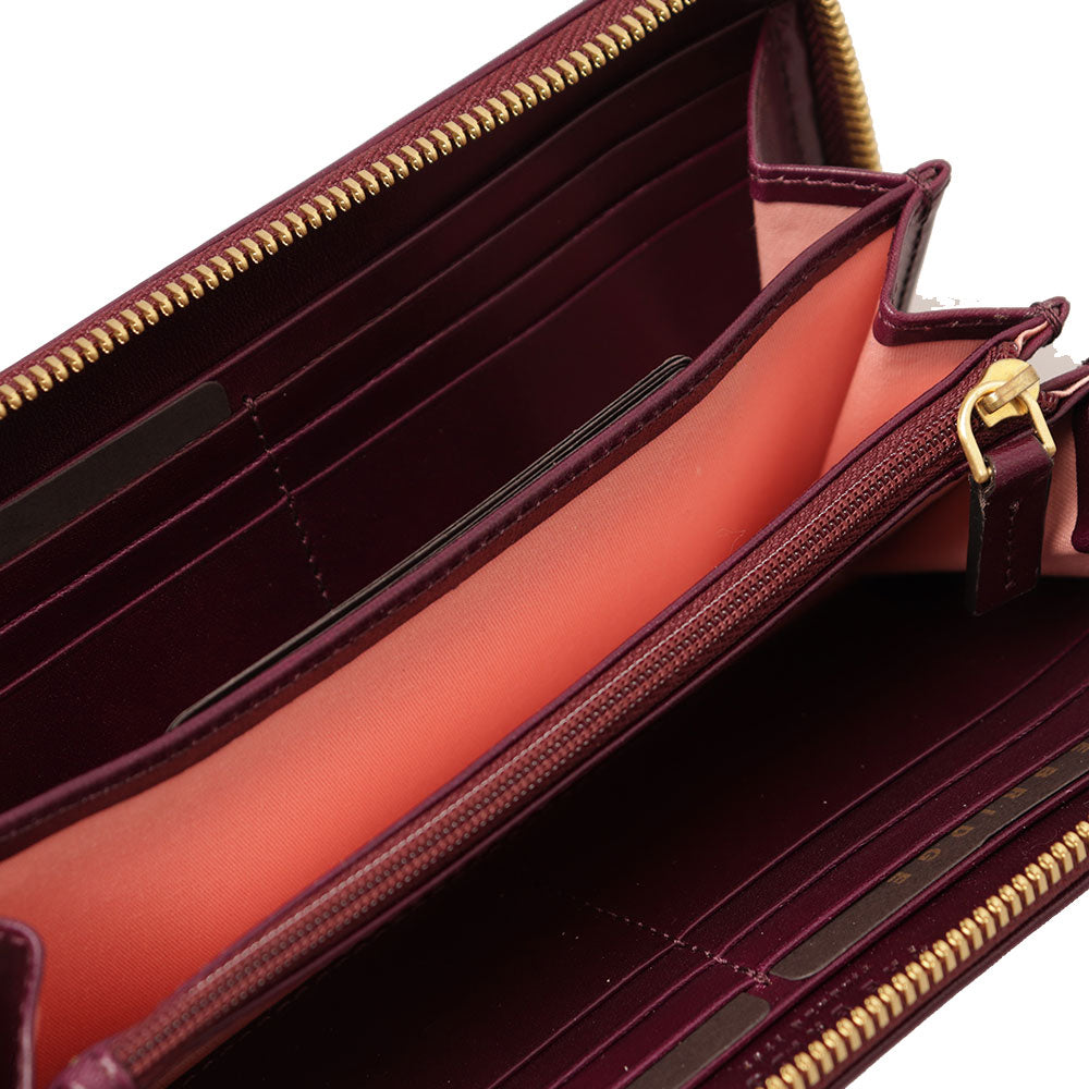 Portafoglio Donna Zip Around THE BRIDGE linea Story in Pelle Viola