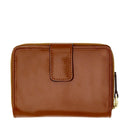 Portafoglio Donna Piccolo Zip Around THE BRIDGE linea Lucrezia in Pelle Marrone