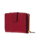 Portafoglio Donna Piccolo Zip Around THE BRIDGE linea Lucrezia in Pelle color Berry